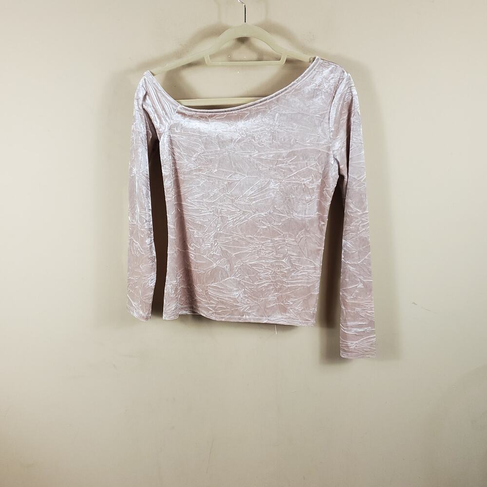 525 America Asymmetrical One Shoulder Top In Champagne Size XS